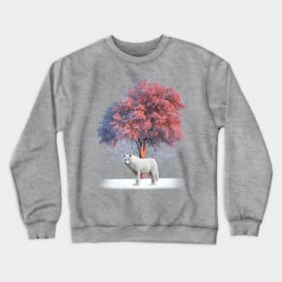 White Wolf in Winter Crewneck Sweatshirt